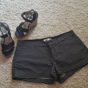 NWOT Old Navy Black & White Polka Dot Shorts